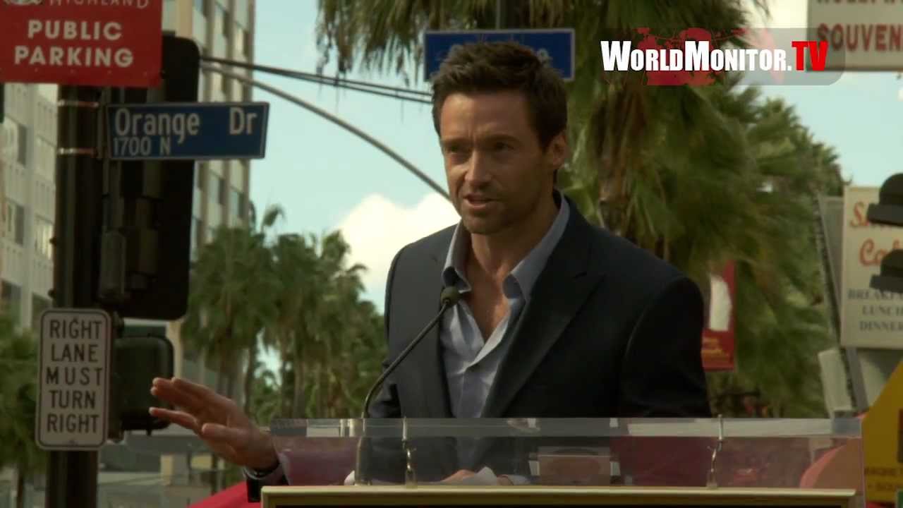 Hugh Jackman incredible Speech during his Hollywood Walk Of Fame Ceremony