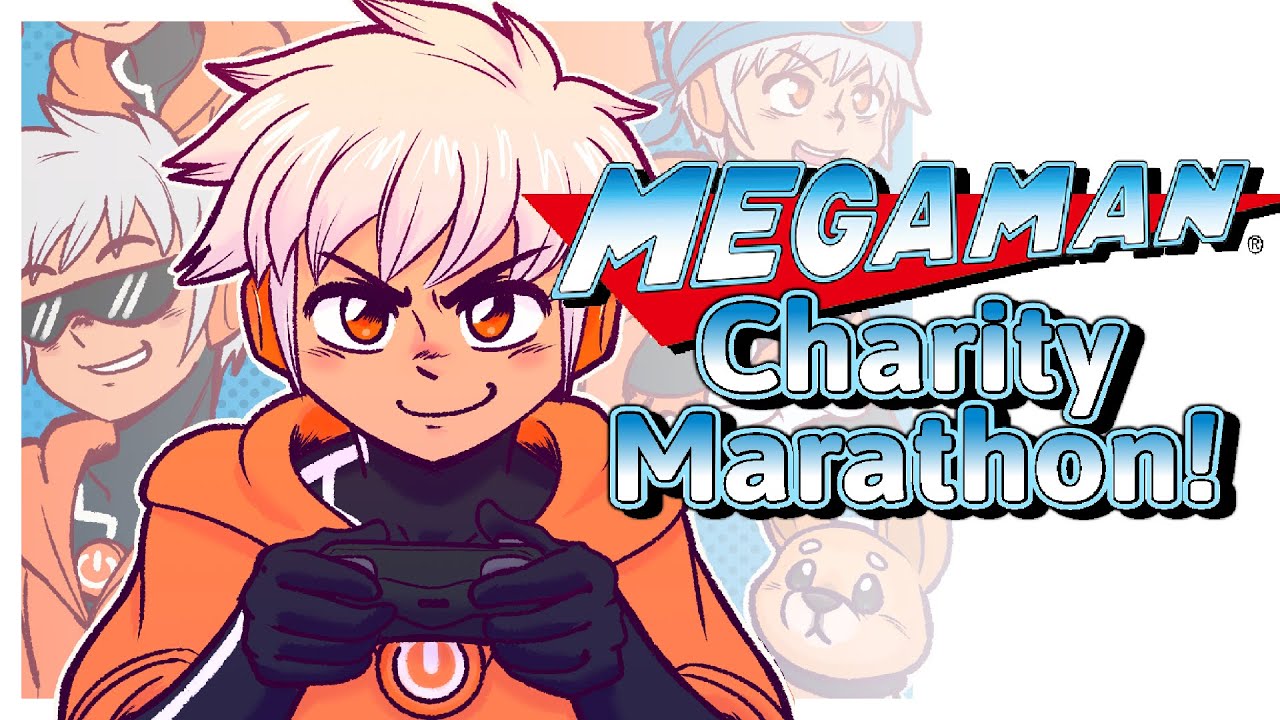 Beating Every Mega Man No Game Over for Charity! (FLASHING LIGHT WARNING)