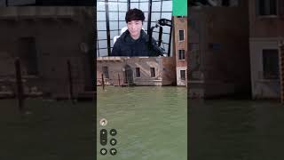 Toast took a girl on a date in the replica of Venice in Las Vegas