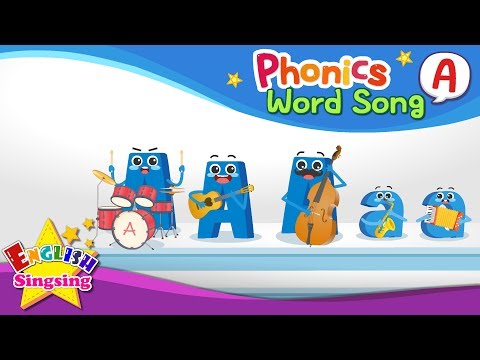 <strong>Phonics</strong> Word <strong>song</strong> A - English Songs - Educational video for Kids