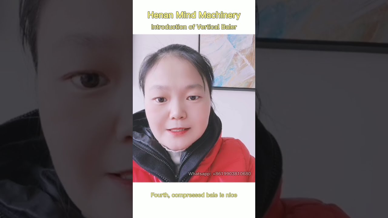 Mind-Vertical baling press compactor, Cardboard Baler, Film Press, Carton Press