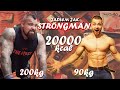 JADŁEM JAK STRONGMAN PRZEZ 1 DZIEŃ - 20000KCAL CHALLENGE