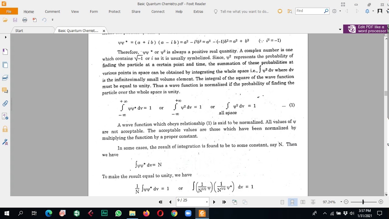 BS1 Botany, BS3 Zoology, Lecture#26  Normalization, Orthogonal Function, Operator, Eigen Function