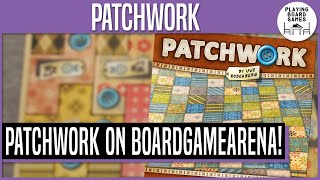 We try PATCHWORK on BoardGameArena! | Digital Board Game Gameplay