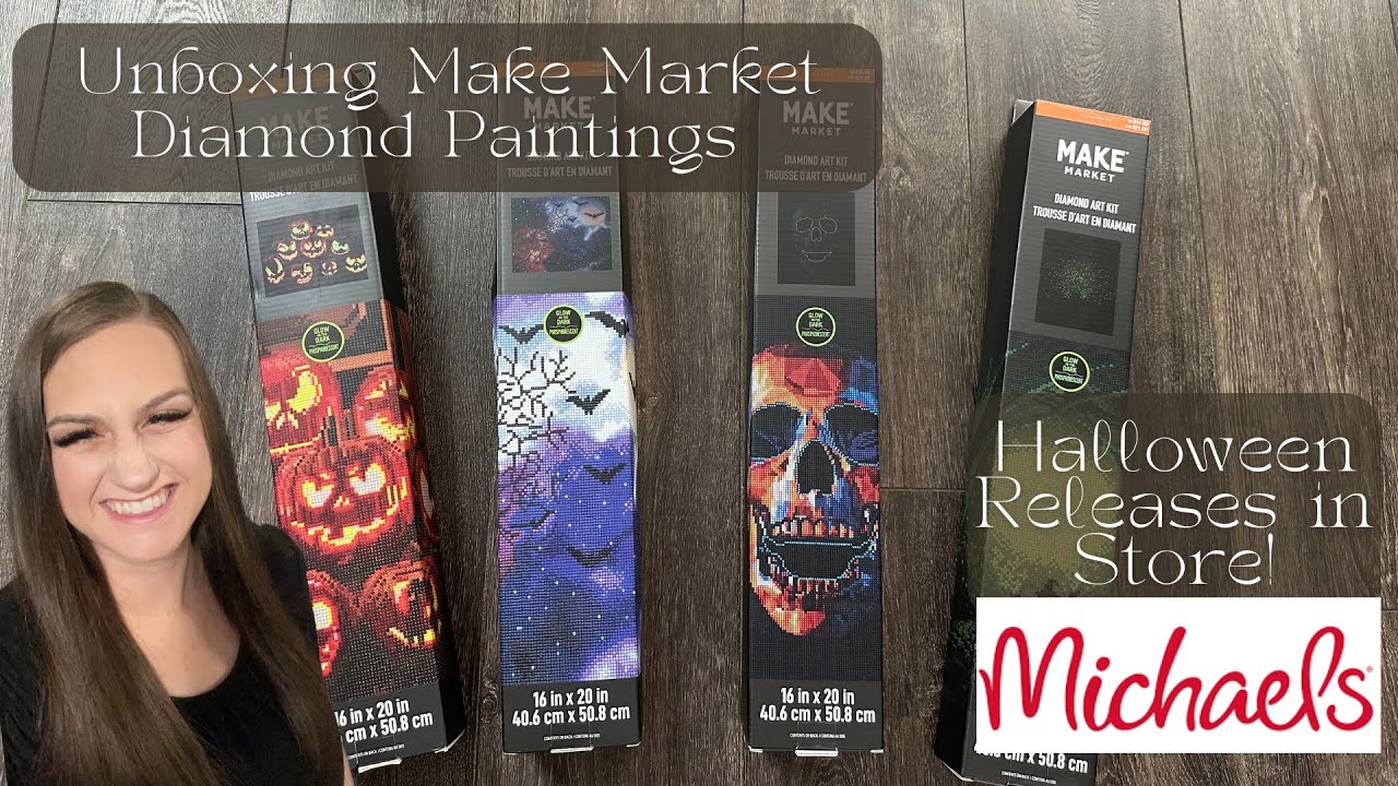 Make Market Halloween Diamond Paintings from Michaels! 