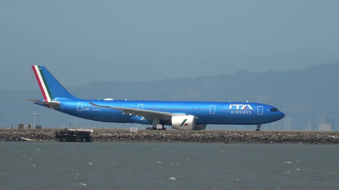 ITA Emirates A380 Super EVA Air Condor International Взлёты и посадки в Сан-Франциско