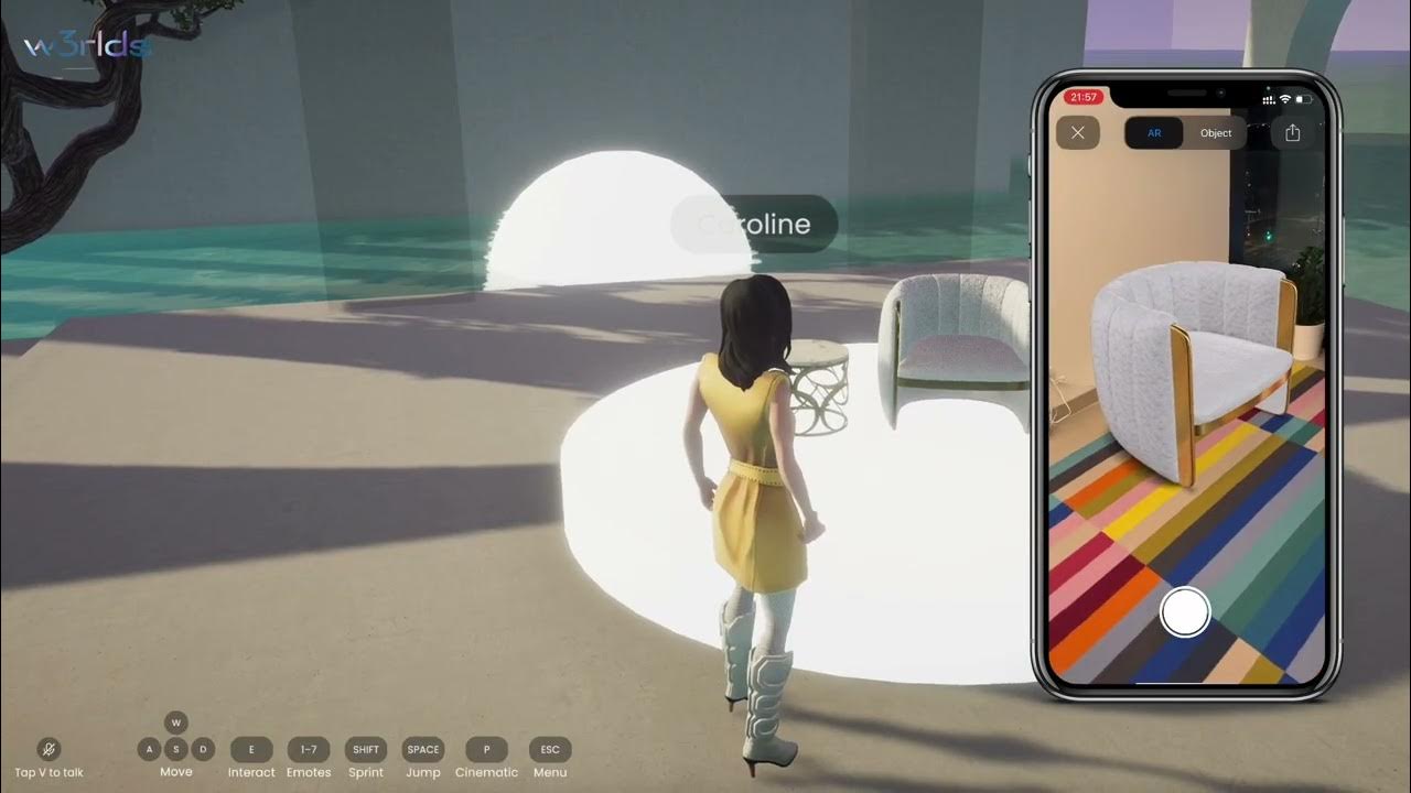 Furniture showroom in Metaverse W3rlds YouTube