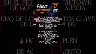🔥17 junio de 2011 👻 El día que Ghost comenzó a conquistar el mundo #distorsionog #Ghost #Suecia