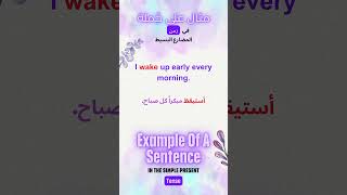 Example Of A Sentence In The Simple Present Tense grammar أمثلة على زمن المضارع البسيط  انقلش