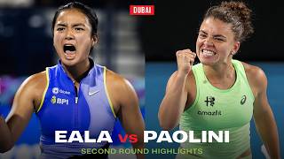 HIGHLIGHTS: Alex Eala UPSETS Paolini Dubai Open Second Round | Dubai Open 2026