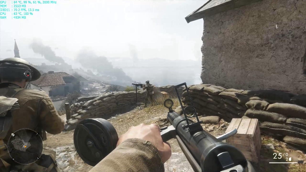 Live BF1 Campain Ultra Settings 1080P GTX 1060 3GB