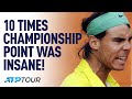 10 Times Titles Were Won On AMAZING POINTS! | TOP 10 | ATP