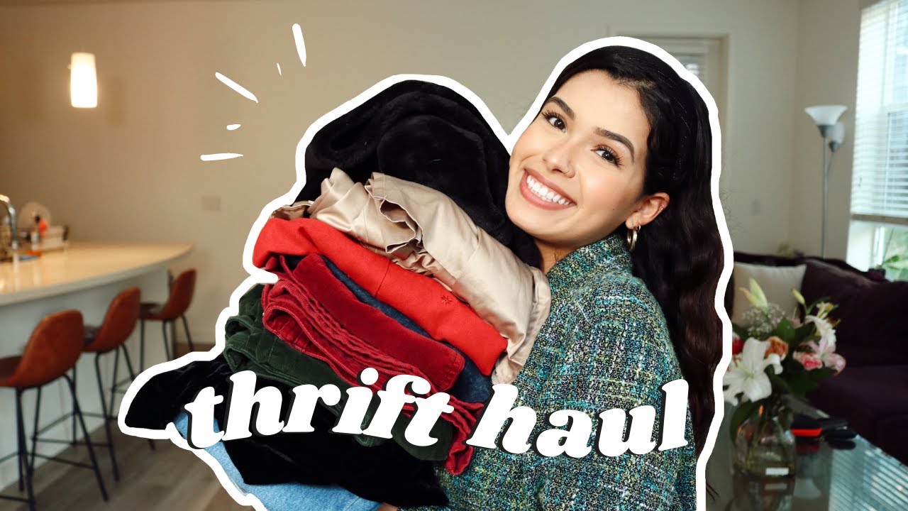 THRIFT WITH ME + Try On Haul ☆ first trip of 2021 - YouTube