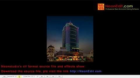 Lighting animation effects show and work source files for neonedit software