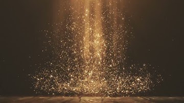 Mentahan Bahan Intro Efek Golden Particles || Free Download