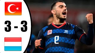 Turkey vs Luxembourg 3-3 All Goals & Highlights 22/09/2022 HD