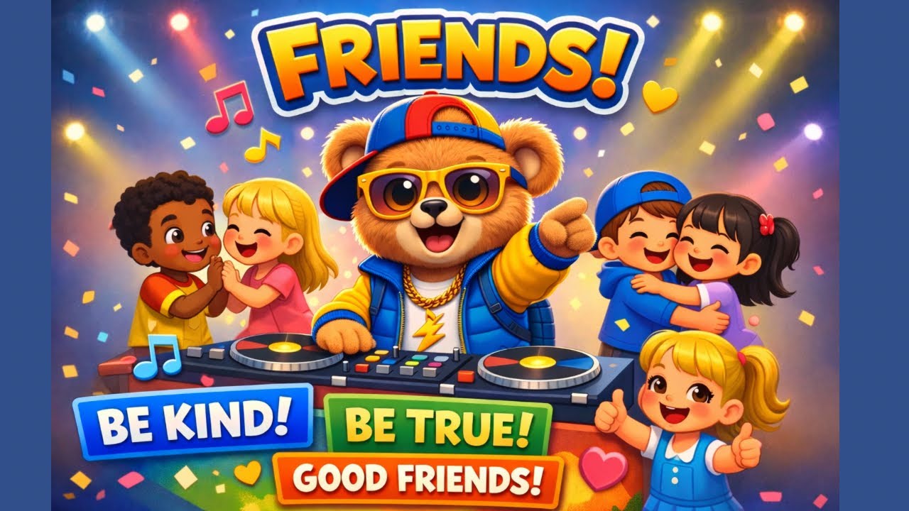 DJ Fuzzy & Friends – The Friendship Song | Be Kind, Be True, Good Friends!