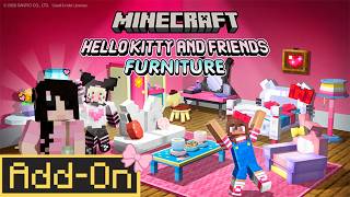 🎀 Hello Kitty Furniture Add-On is SO CUTE! (Minecraft Bedrock) screenshot 3