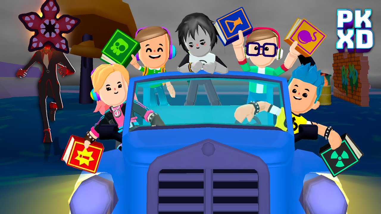 🚘 Juntamos TODOS os Livros no CARRO Dentro do Mundo Invertido do PK XD