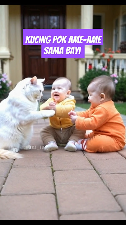 Kucing pok ame-ame sama bayi🐱👶 #cutecat #miawmiaw #kitten #cat #kucing #cute #baby #cutebaby #funny