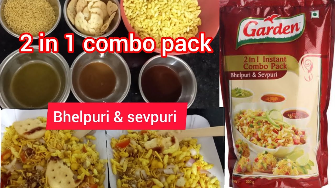 Garden bhelpuri & sevpuri | Garden 2 in1  instant combo pack