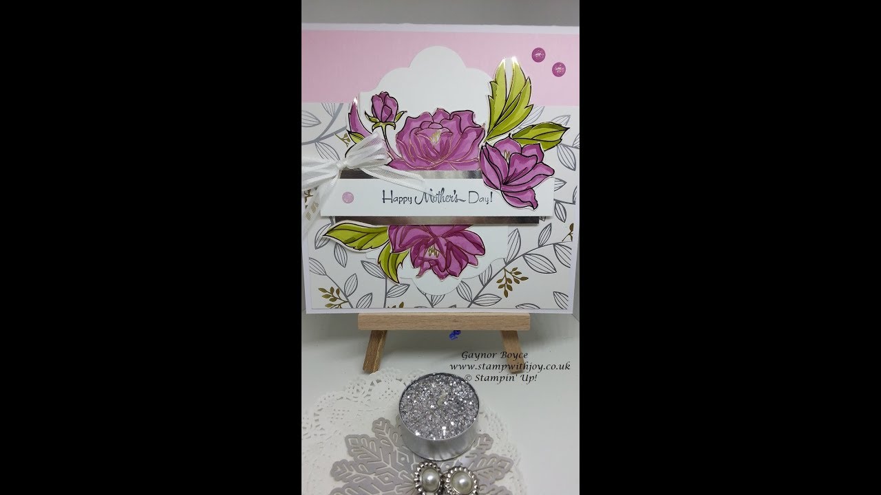 Springtime foils Mother's day card Stampin' Up! products of glycolysis
