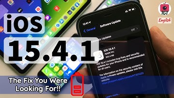 iOS 15.4.1 All features | Battery Drain Fix, Performance, Should You Update | TGT