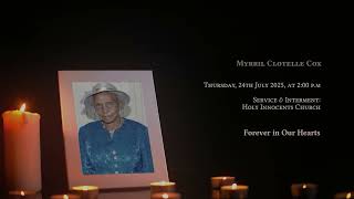 In Loving Memory of Myrril Cox - Obituary