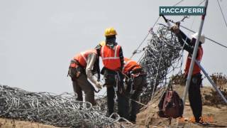 Maccaferri Rockfall Protection Works in Sapthashrungi Gad, India