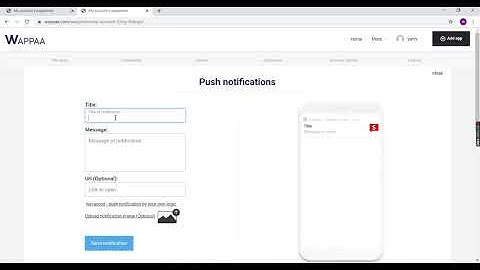 push notifications with wappaa