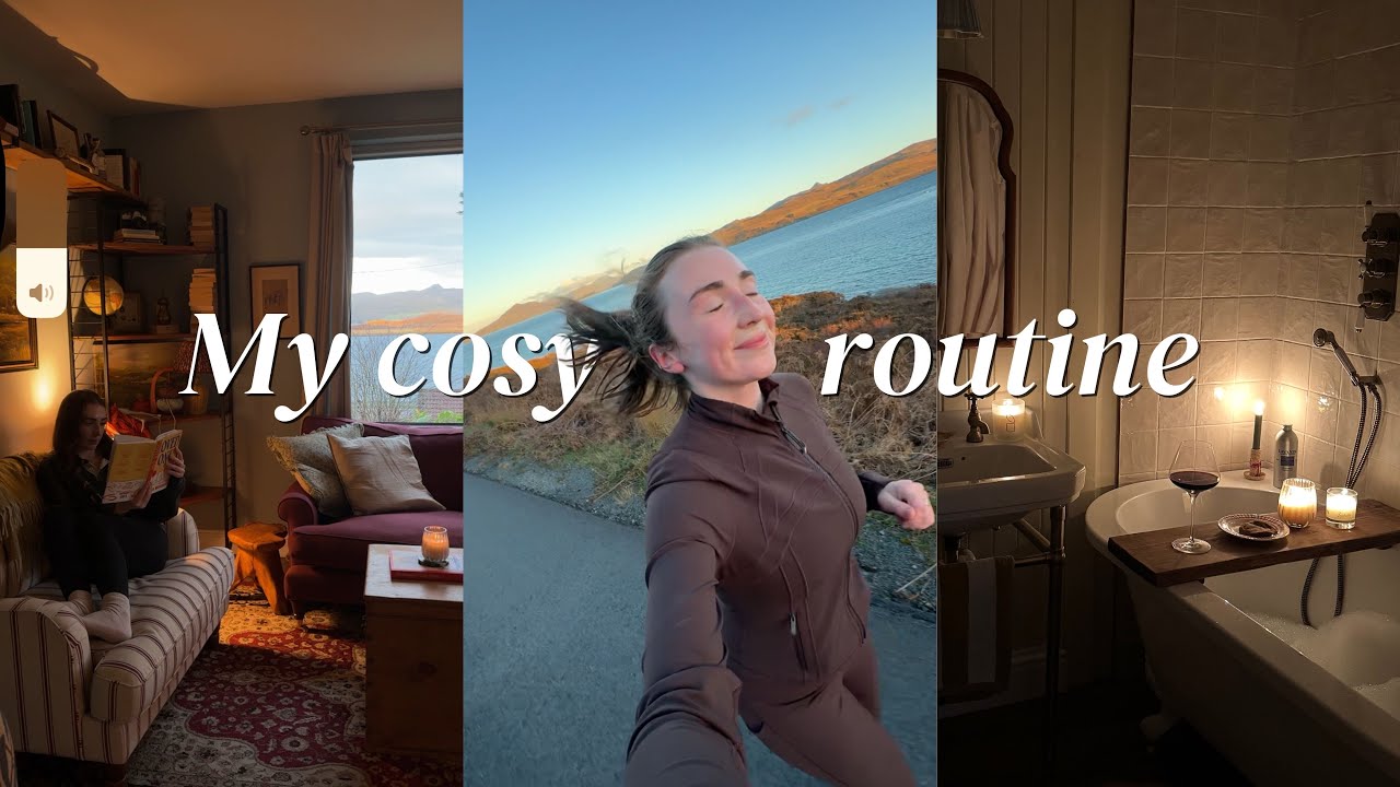 My morning and evening routine in the Scottish countryside | reading, cooking, fitness and more 