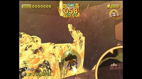 Super Monkey Ball 2 - Pause Buffer Strat in World 2-4 Coaster