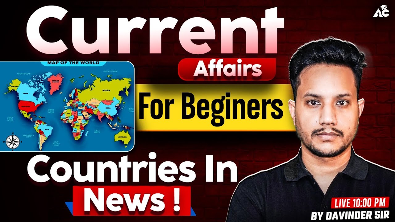 Current Affairs 2025 | Current Affairs for Beginners by Davinder Sir