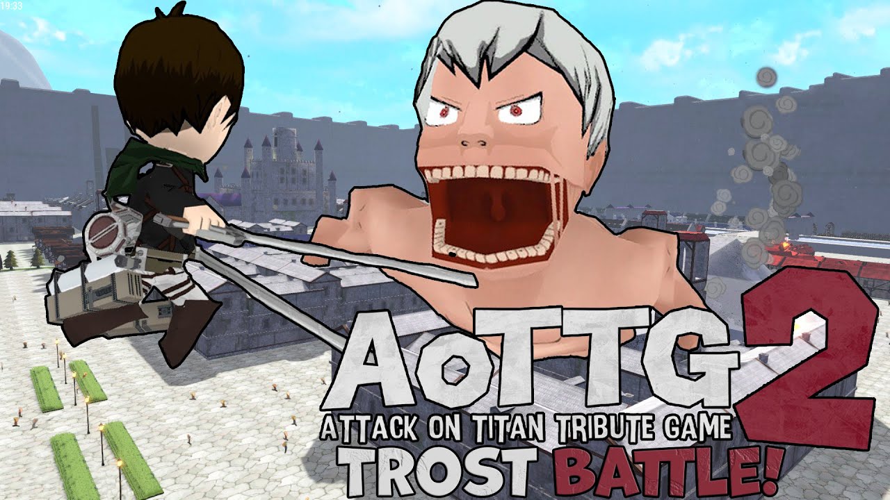 The Battle For Trost! [Attack On Titan Tribute Game 2 Multiplayer Gameplay]