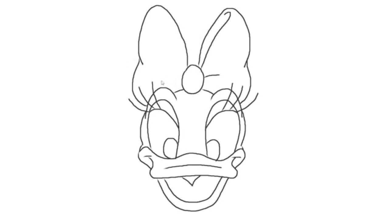 daisy duck bow coloring pages - photo #7