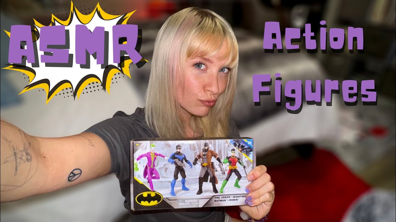 ASMR Playing with Batman Action Figures 💥🦸🏻‍♂️