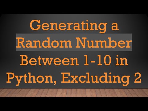Generating a Random