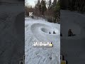 Snow tube loops in circles 😄🛷                   🎥: @‌ld_trailworks or L&D Trailworks via ViralHog