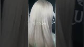 Окрашивание волос в один тон. бплатиновый блонд