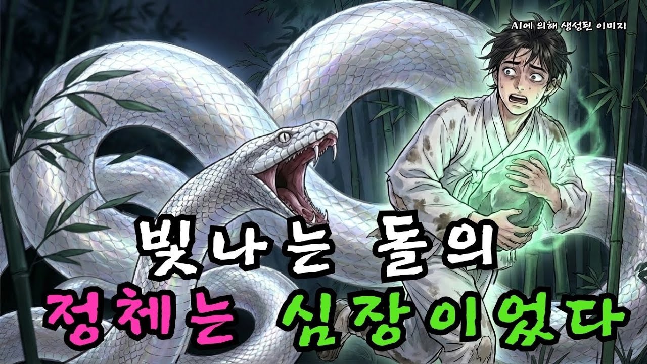 빛나는 기이한 돌을 주운 청년, 자신의 '심장'을 되찾으려는 이무기에게 7일 밤낮으로 쫓기다 | 야담 | 민담  |  조선시대