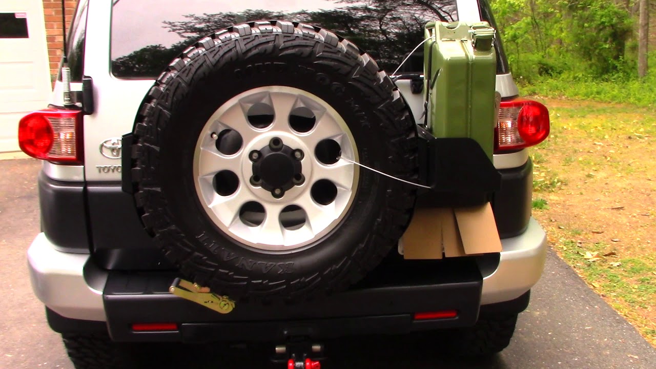 Universal Spare Tire Jerry Can Mount Ez Rack Kit Youtube