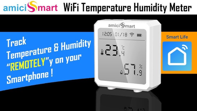 ThermoPro WiFi Thermometer Hygrometer TP90, Compatible with Alexa, Smart Humidity Temperature Sensor with App, Wireless Home Temperature and Humidity