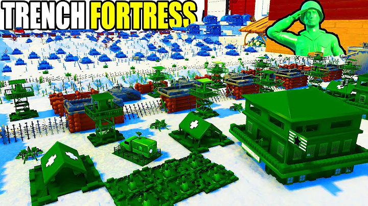 I built a Trench FORTRESS in Army Men BASE BUILDING Simulator! - Attack on Toys