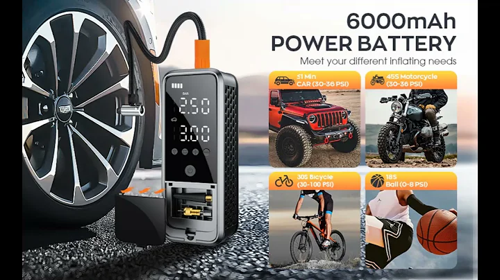 KZKB Tire Inflator Portable Air Compressor