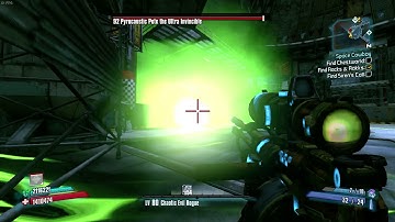 Borderlands2 OP10 sniper Zero vs Pyro Pete