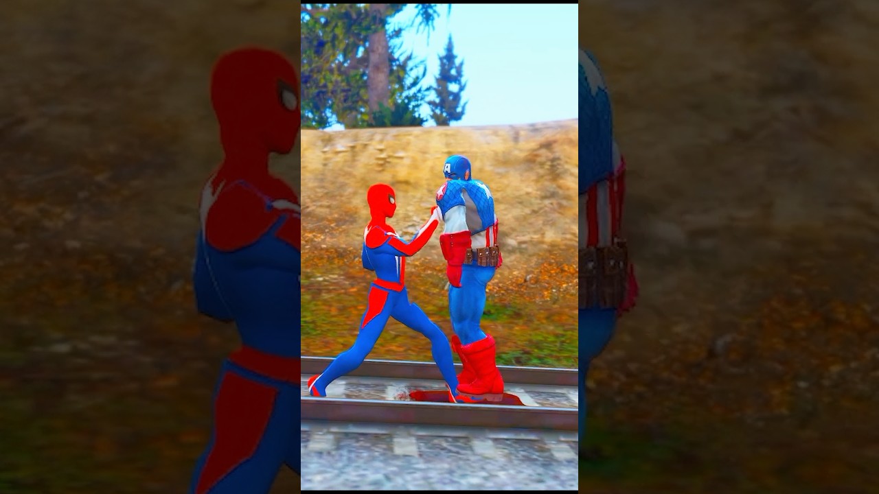 GTA V : Spiderman Saving Ironman From Captain America 😮| ep 22 