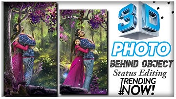 Own Photo 3D Behind Object Status Editing | Alight Motion 4K Status Editing | Status Kaise Banaye