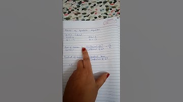 Relationship between zeroes  of quadratic equation and coefficients of polynomial