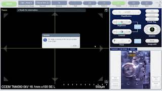 Table Top SEM Hitachi TM4000Plus - Introduction to TM4000 Software