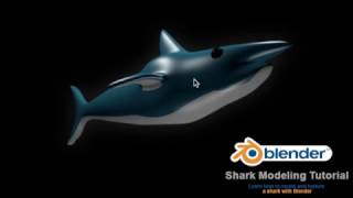 Blender Rendering | How to Model and Texture a Shark Part 2